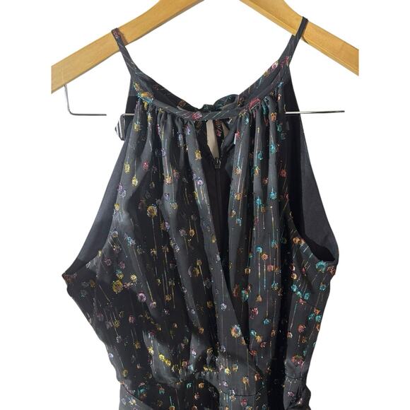 Anthropologie Eva Franco Edita Halter Jumpsuit Sz 2 Multi Metallic $188 Party - Picture 7 of 8